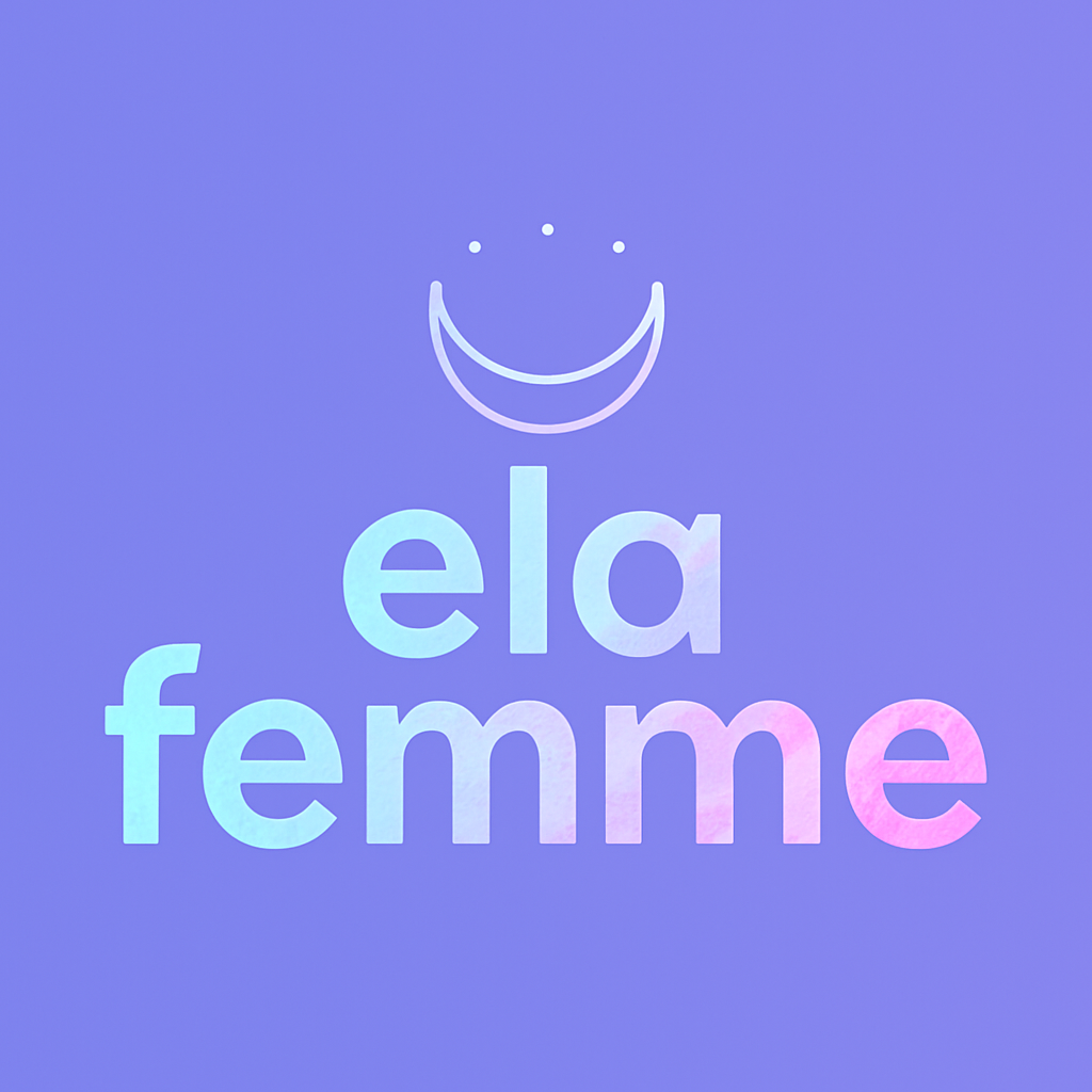 Logo moderno_ela femme logotipo da empresa Ela femme. Uma companhia que reflete a representação identitária feminina.